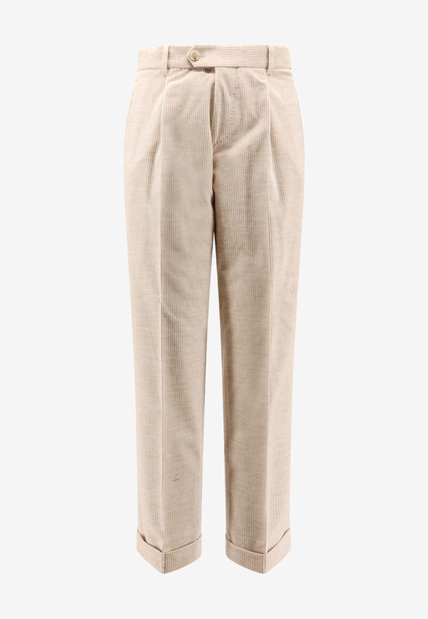 Hugo Boss Straight Corduroy Pants Beige 50549641287_Open beige_30893689