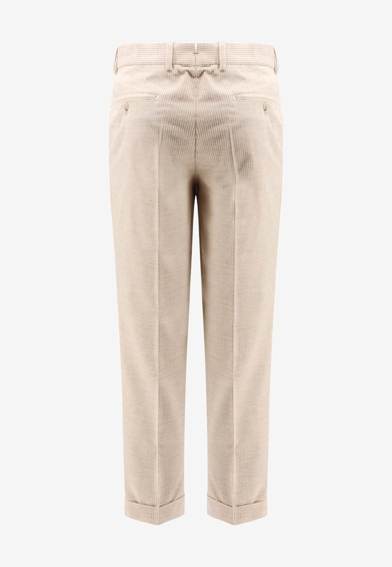 Hugo Boss Straight Corduroy Pants Beige 50549641287_Open beige_30893689