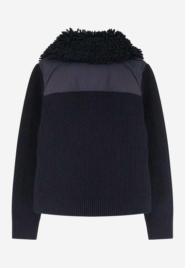 Moncler Grenoble Zip-Up Padded Cardigan Black K20989B00004M1131999_Black_29845931