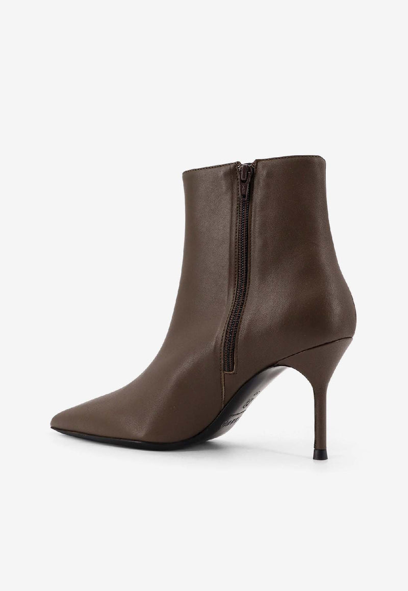 Staud Sebastian 80 Leather Ankle Boots Brown F25F1028LNTRUFF_Truffle_35065825