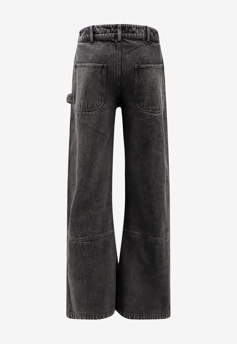 Ih Nom Uh Nit Carpenter Wide-Leg Jeans Black NUW25305D57_Washedblack_35065745