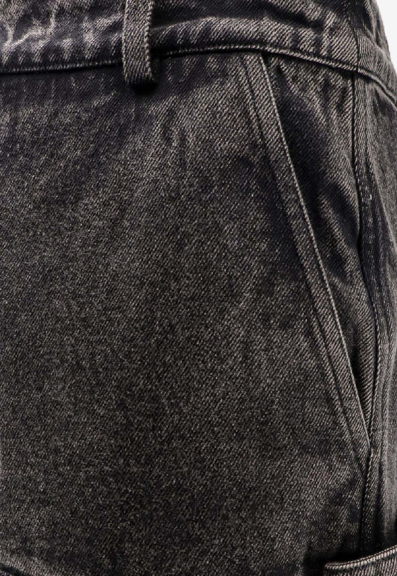 Ih Nom Uh Nit Carpenter Wide-Leg Jeans Black NUW25305D57_Washedblack_35065745