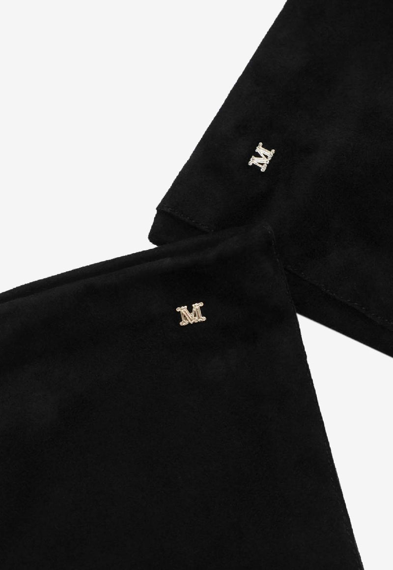 Max Mara Suede Nappa Gloves  Black AFIDEESUEDESUE/R_MAXM-007