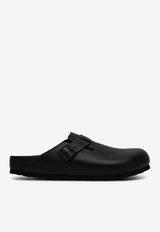 Birkenstock Boston Leather Buckled Clogs Black 1026789LE/Q_BIRKE-BLK