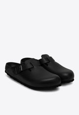 Birkenstock Boston Leather Buckled Clogs Black 1026789LE/Q_BIRKE-BLK