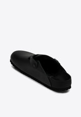 Birkenstock Boston Leather Buckled Clogs Black 1026789LE/Q_BIRKE-BLK