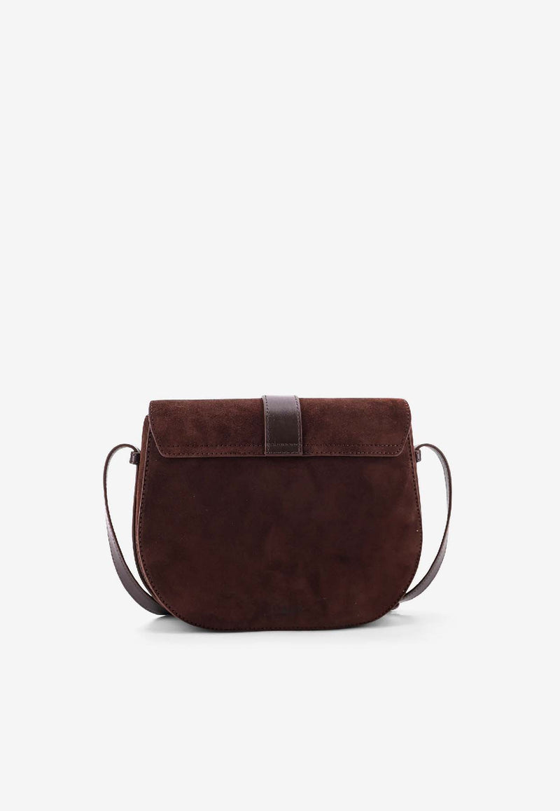 Staud Bella Saddle Suede Crossbody Bag Brown H25F3009UNESPR_Brown_35065846
