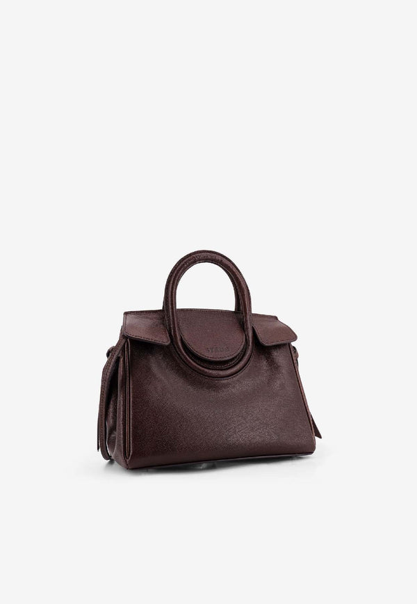 Staud Mini Maude Leather Top Handle Bag Brown H25F4034VRESPR_Brown_35065818