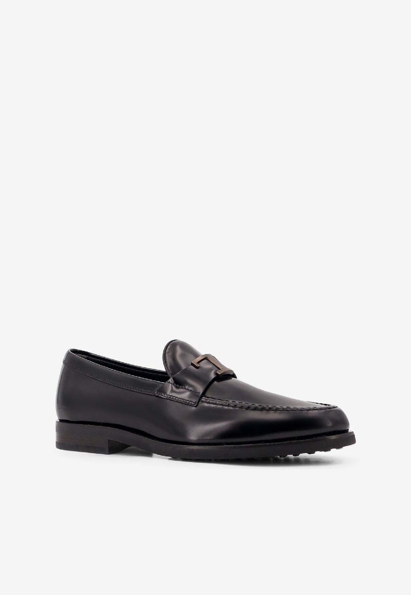 Tod's T Timeless Leather loafers Black XXM0ZF0FX20HBT_B999_OneColor_30897885