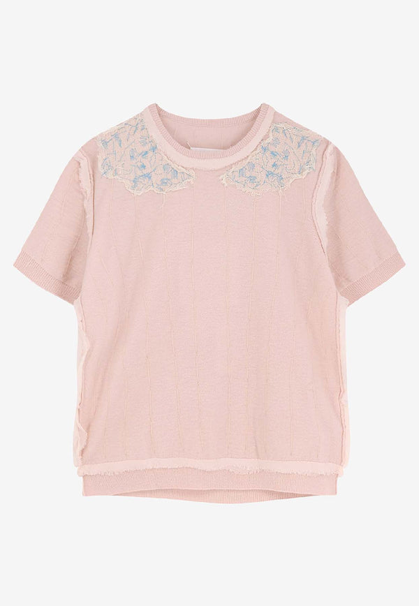 Maison Margiela Embroidered Wool Knit Top Pink S51HL0028M13153216_Pale pink_29843502