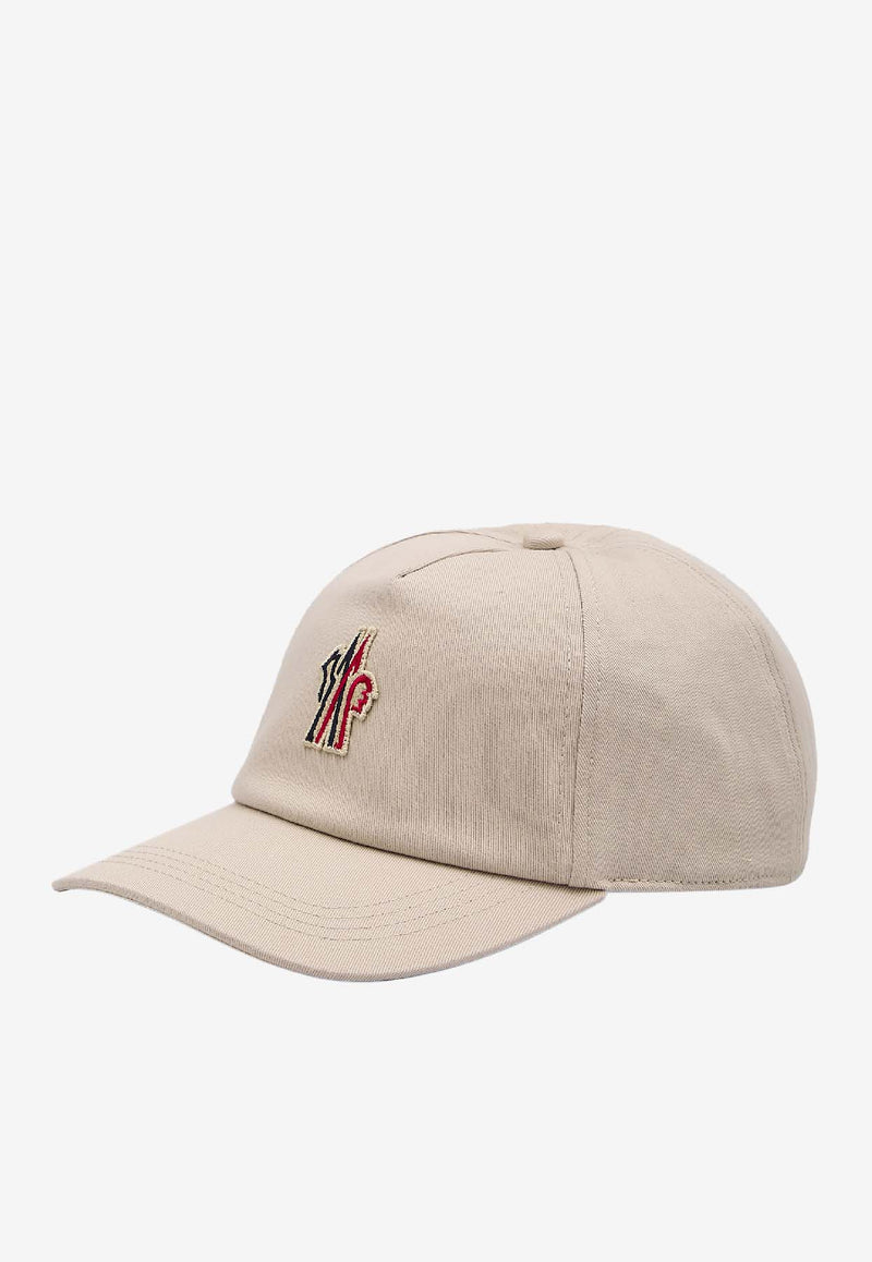 Moncler Grenoble Logo-Embroidered Baseball Cap White 3B00003-04863-20D