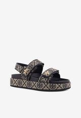 Tory Burch Kira Monogram Jacquard Sandals Navy 155154430_PERFECT NAVY_38331227