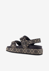 Tory Burch Kira Monogram Jacquard Sandals Navy 155154430_PERFECT NAVY_38331227
