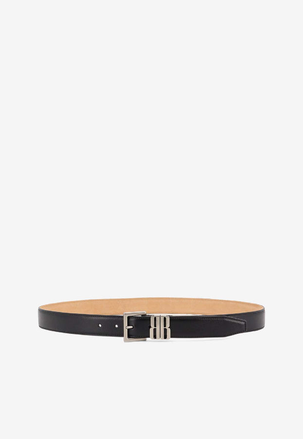 Balenciaga BB Icon Leather Belt Black 8469322ABJH1000_Black_39546559