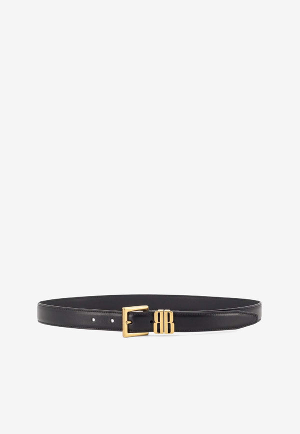 Balenciaga BB Icon Leather Belt Black 8468752AB5Q1000_Black_39546791