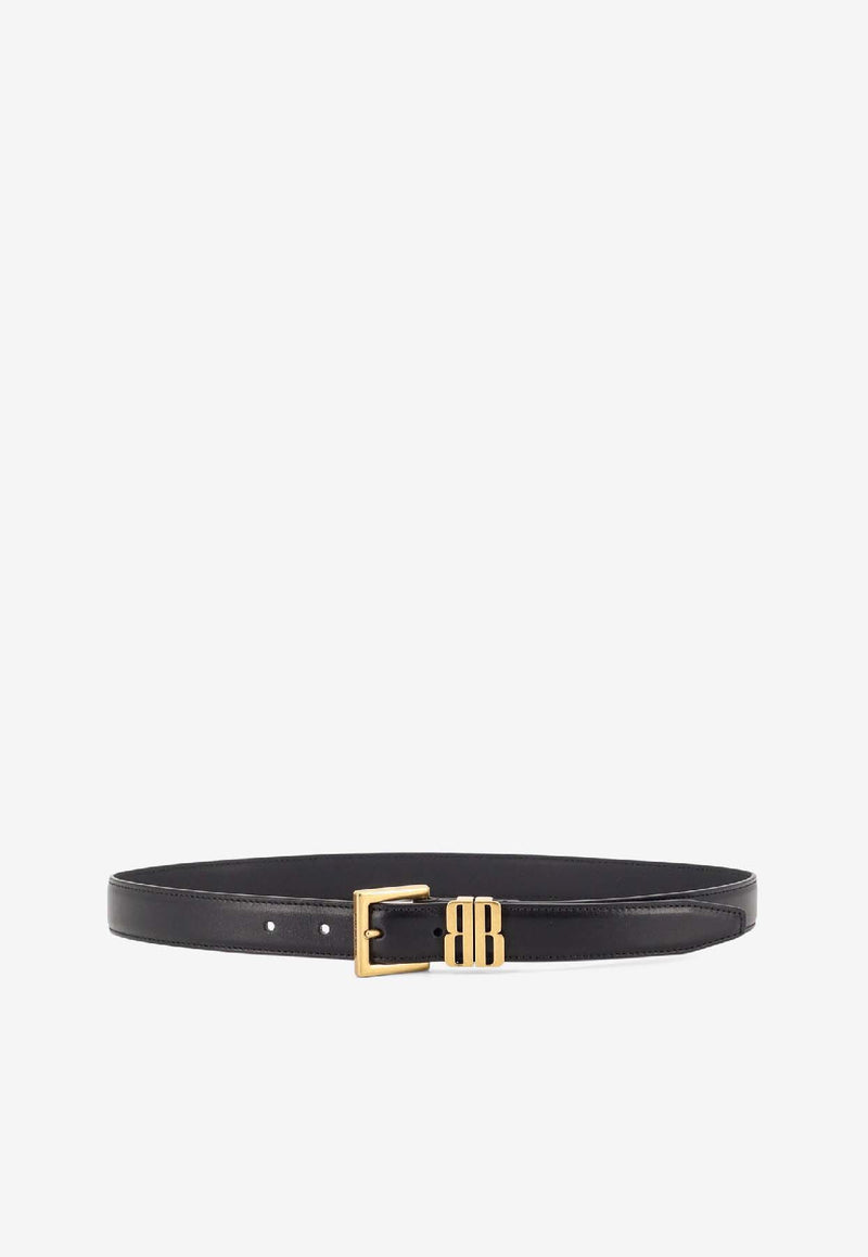 Balenciaga BB Icon Leather Belt Black 8468752AB5Q1000_Black_39546791