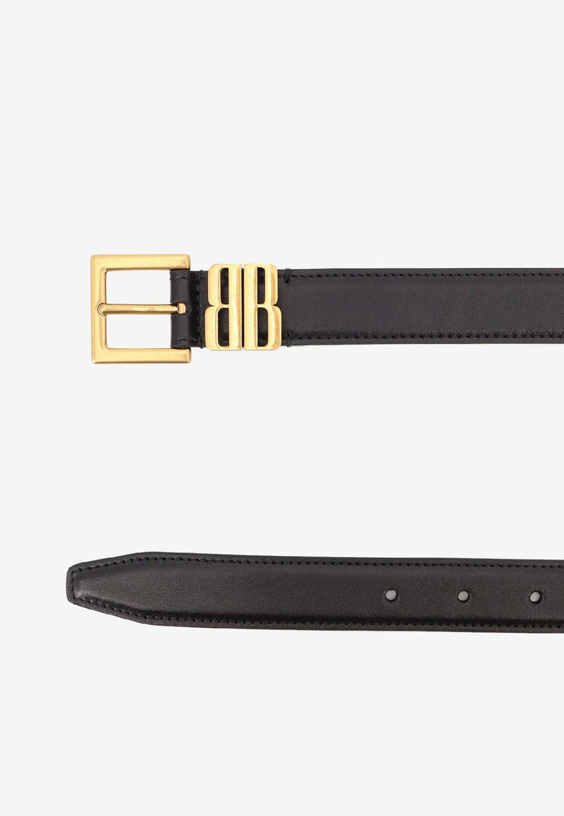 Balenciaga BB Icon Leather Belt Black 8468752AB5Q1000_Black_39546791