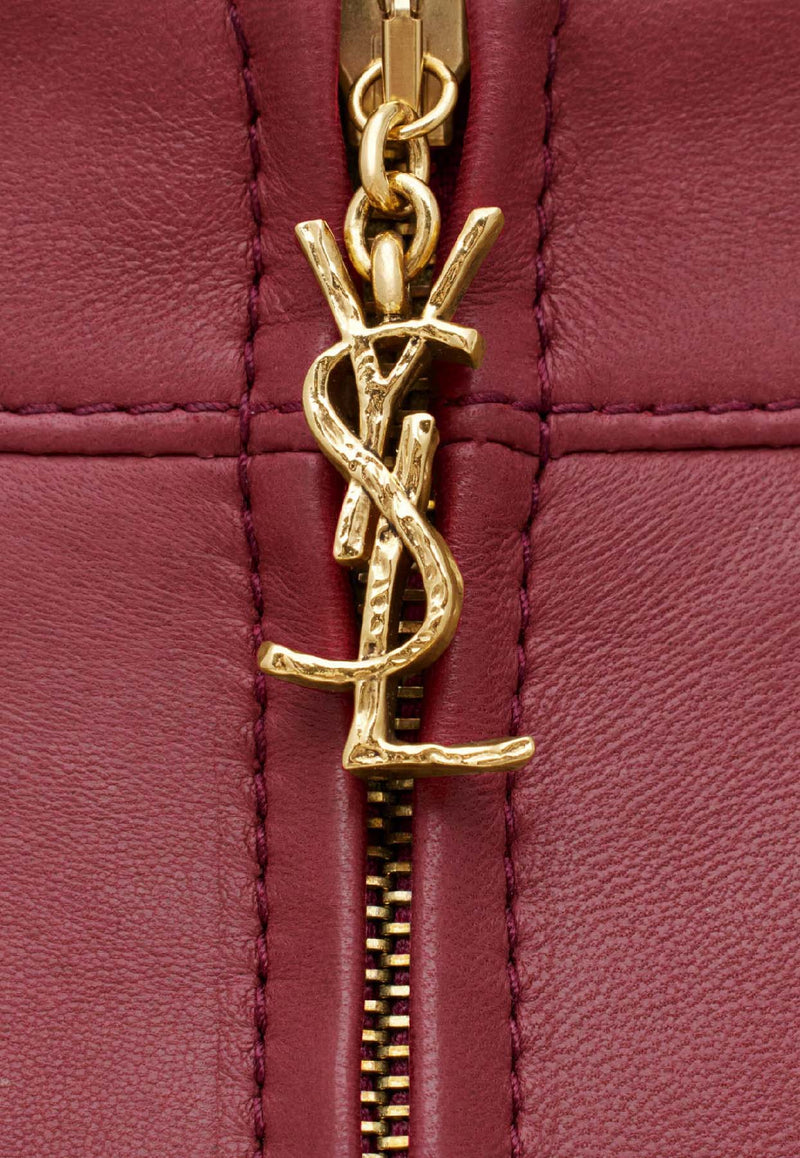 Saint Laurent Cassandre Leather Pencil Skirt Red 846801YCTN26262_ROUGE TOMETTE_30005256