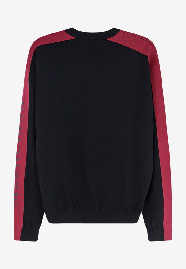 Balenciaga Logo Crewneck Sweater Black 849509T34201060_Black_39546570