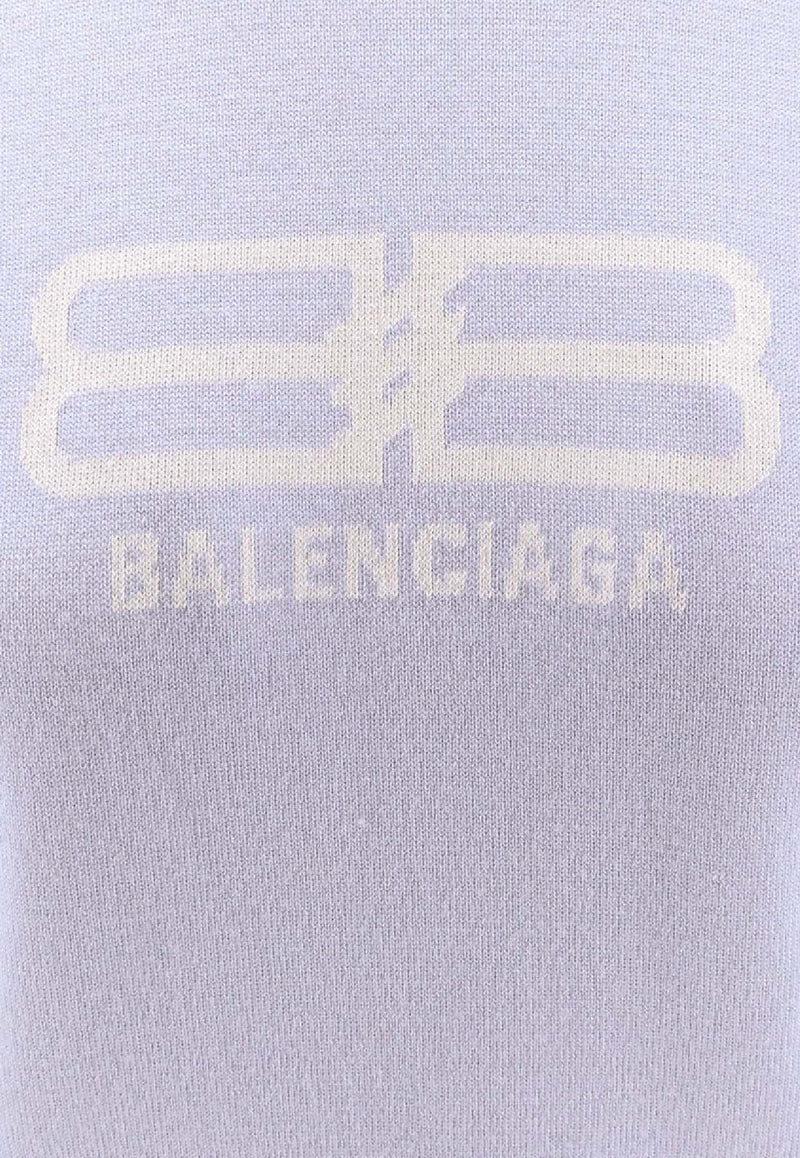 Balenciaga BB Icon Crewneck Sweater Light Blue 850046T17609076_BLUE_39546740