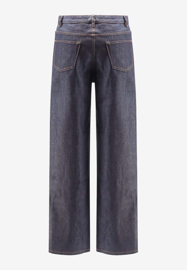 A.P.C. Elisabeth Straight-Leg Jeans Blue COZZIF09181IAI_Blue_38331485