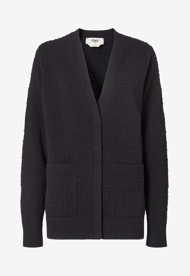 Fendi Wool-Blend Cardigan Black FZE549AYM0F0GME_Black_35307701