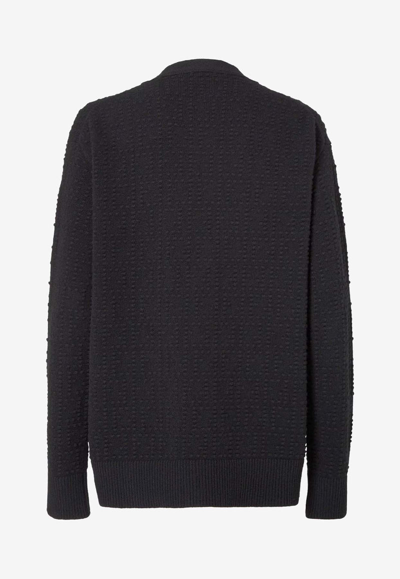 Fendi Wool-Blend Cardigan Black FZE549AYM0F0GME_Black_35307701