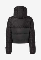 Fendi FF Jacquard Paneled Down Jacket Black FAN225AT91F0GME_Black_35307706