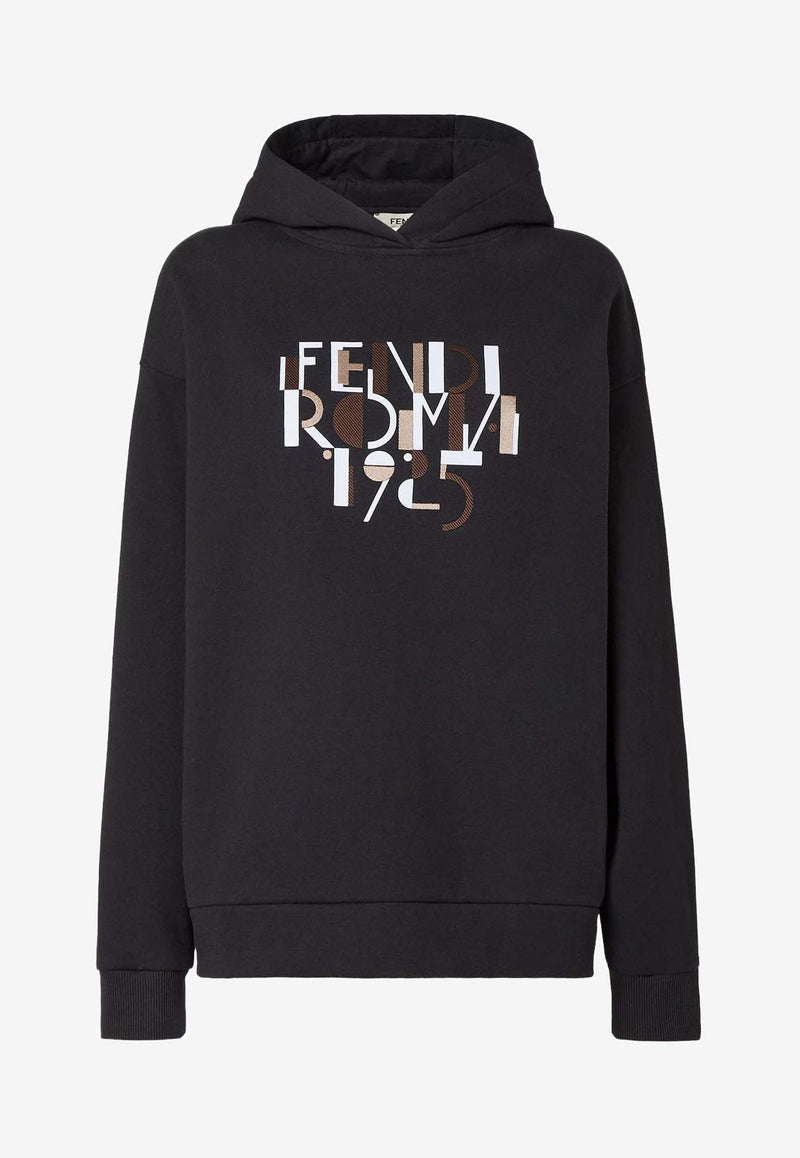 Fendi Fendi Roma 1925 Hooded Sweatshirt Black FS9755AVFAF0GME_Black_35307708