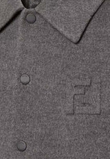 Fendi Embossed FF Wool Overshirt Gray FW1413AVIXF1M2T_Greymelange_35307700