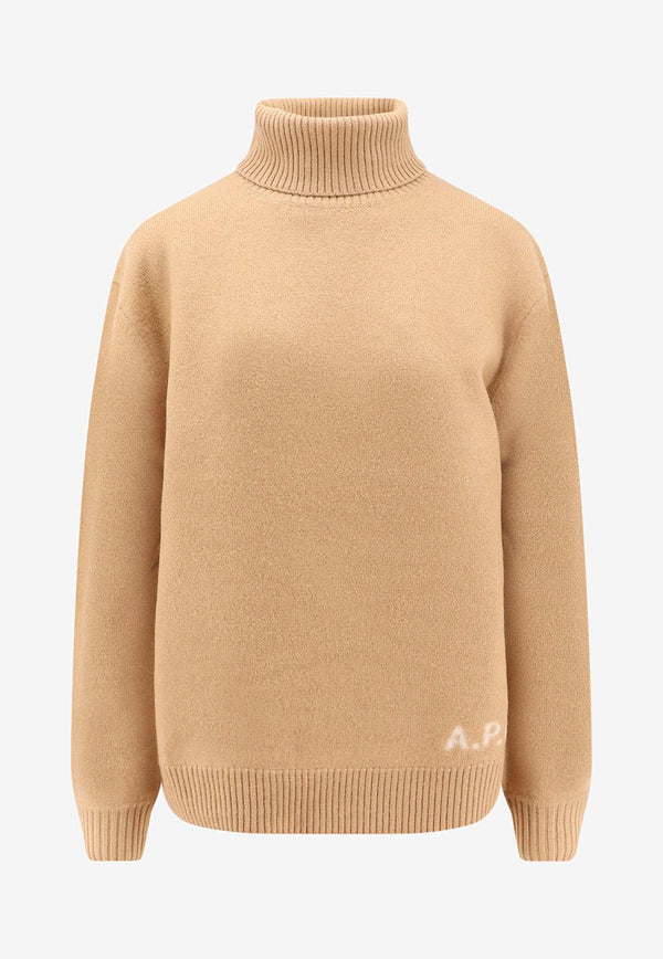 A.P.C. Walter Turtleneck Wool Sweater Beige WVBDJM23248CAB_Brown_38331719