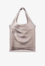 A.P.C. Ninon Metallic Tote Bag Silver PUABZM61565RAP_Argentfonce_38331509