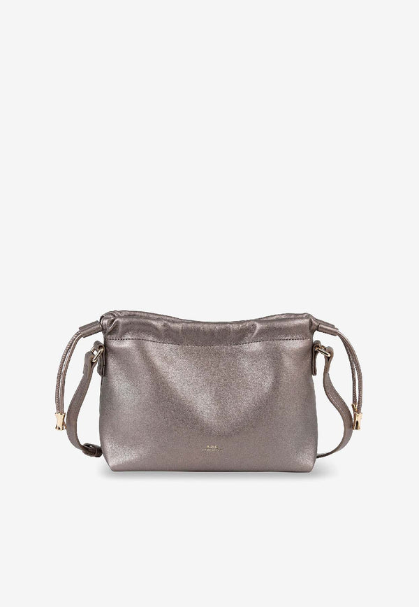 A.P.C. Mini Ninon Metallic Crossbody Bag Silver PUABZF61582RAP_Argentfonce_38331739