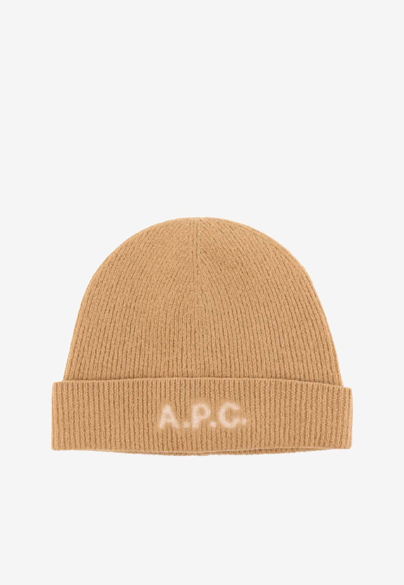 A.P.C. Harry Logo Beanie Brown WVBDKM25085CAB_Brown_39616615