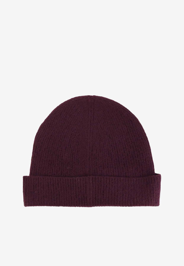 A.P.C. Axel Ribbed Logo Beanie Bordeaux WVBDKM25111GAC_Bordeaux_39616619