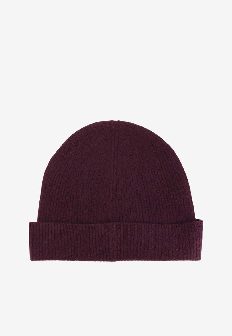 A.P.C. Axel Ribbed Logo Beanie Bordeaux WVBDKM25111GAC_Bordeaux_39616619