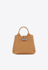 Longchamp Small Le Roseau Crossbody Bag Brown 10273HFP/R_LONG-371