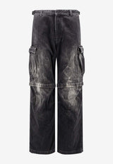 Balenciaga Distressed Cargo Jeans Black 852320TTW671037_Black_38913513