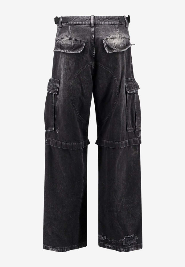 Balenciaga Distressed Cargo Jeans Black 852320TTW671037_Black_38913513