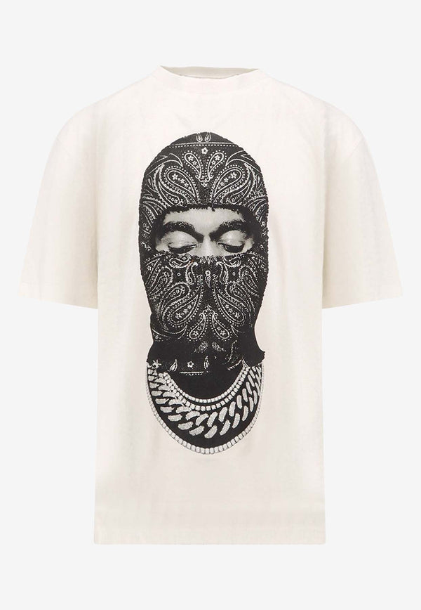 Ih Nom Uh Nit Paisley Print Mask T-shirt White NUW25231081_OFFWHITE_35066061