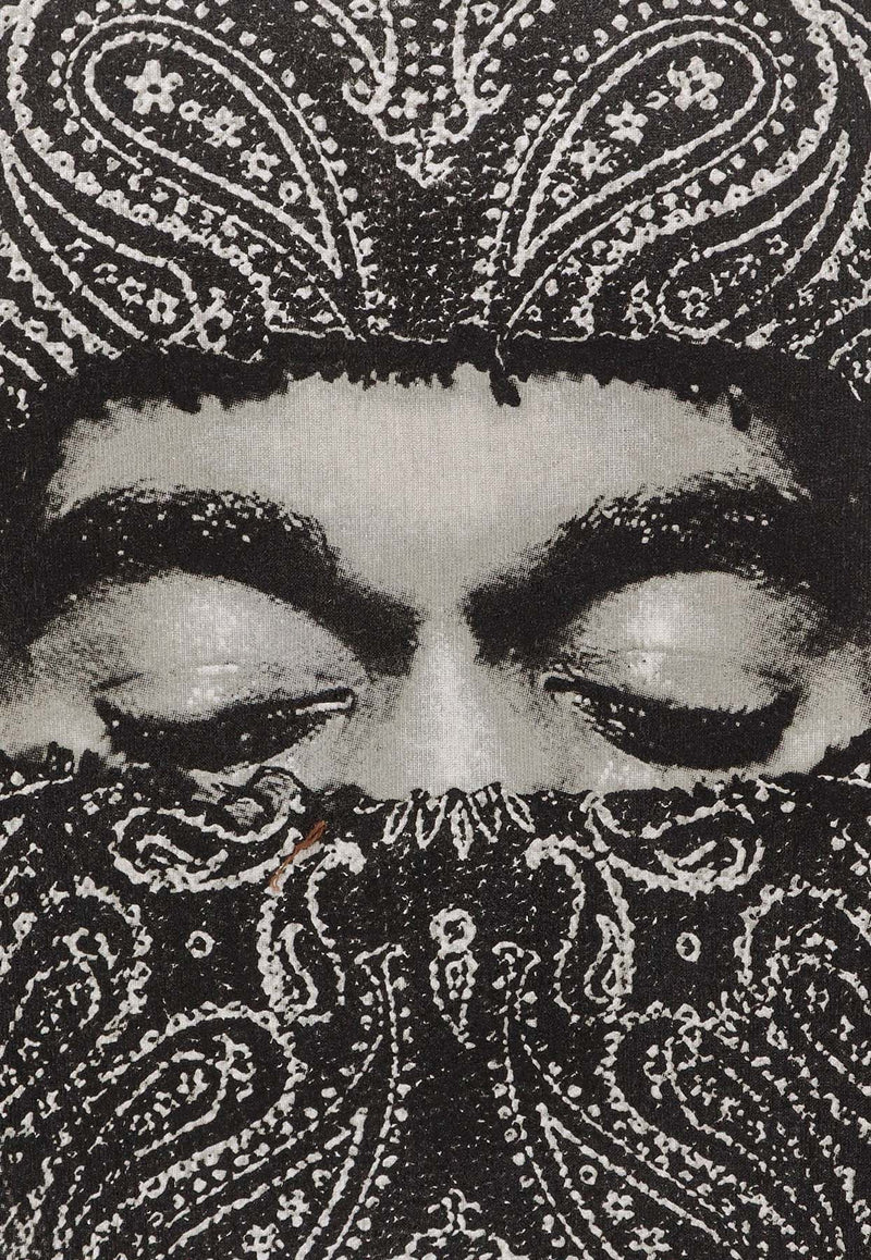 Ih Nom Uh Nit Paisley Print Mask T-shirt White NUW25231081_OFFWHITE_35066061