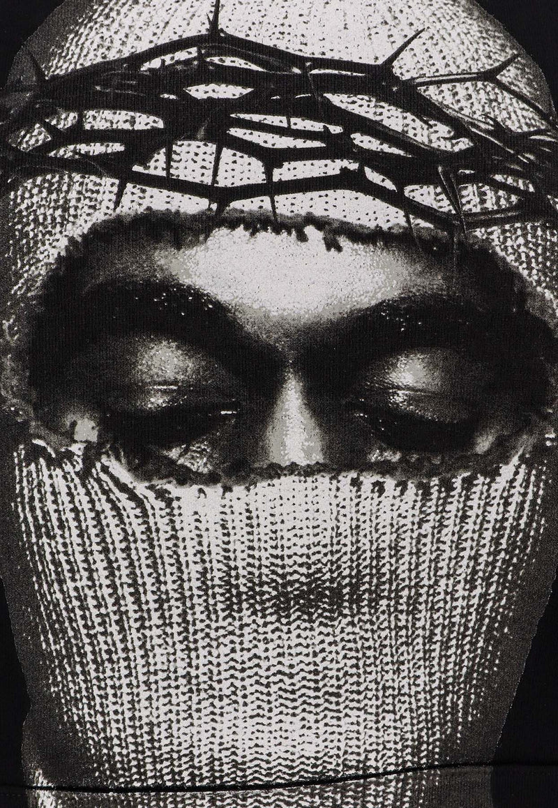 Ih Nom Uh Nit Crowned Mask Printed Hoodie Black NUW25248009_Black_35065764