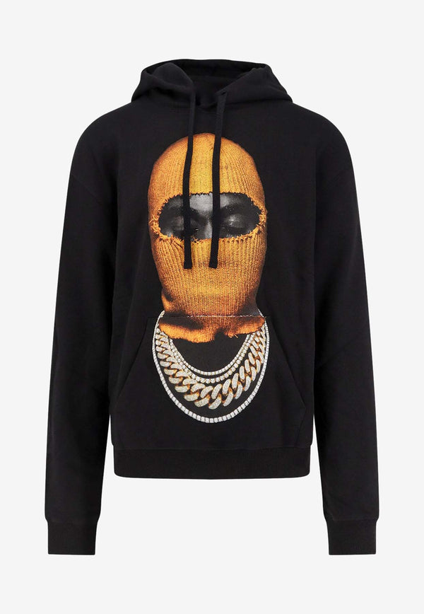 Ih Nom Uh Nit Balaclava Print Hooded Sweatshirt Black NUW25255009_Black_35065762
