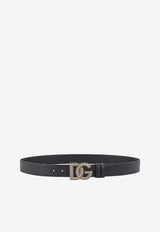 Dolce & Gabbana Embellished DG Logo Leather Belt Black BC4942AG6518B956_Black_29843592