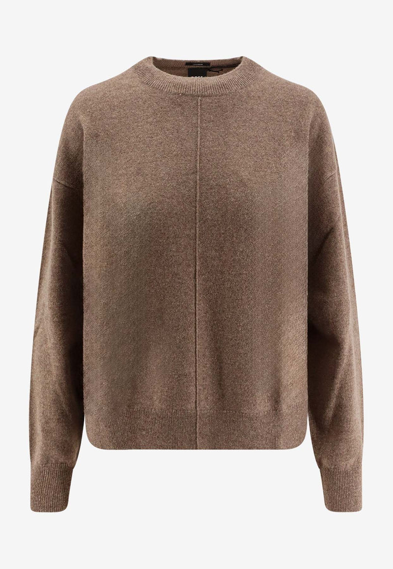 Hugo Boss Essential Cashmere Sweater Brown 50547883247_OPEN BROWN_30893604