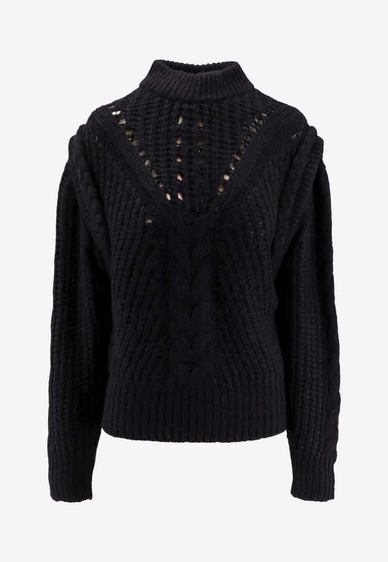 Hugo Boss Knitted Wool-Blend Sweater Black 50548951001_Black_30893647