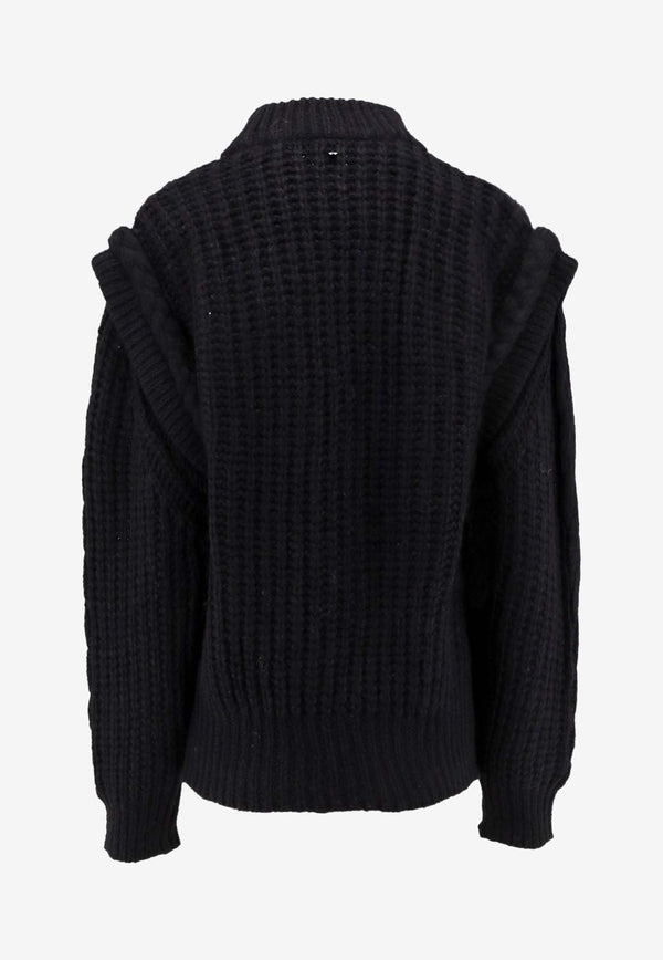 Hugo Boss Knitted Wool-Blend Sweater Black 50548951001_Black_30893647