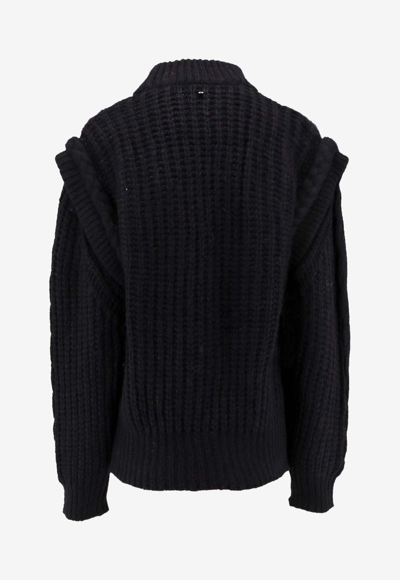 Hugo Boss Knitted Wool-Blend Sweater Black 50548951001_Black_30893647