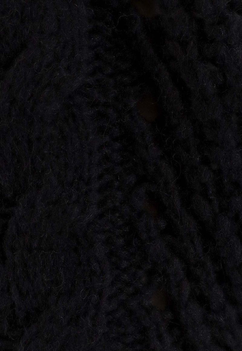 Hugo Boss Knitted Wool-Blend Sweater Black 50548951001_Black_30893647