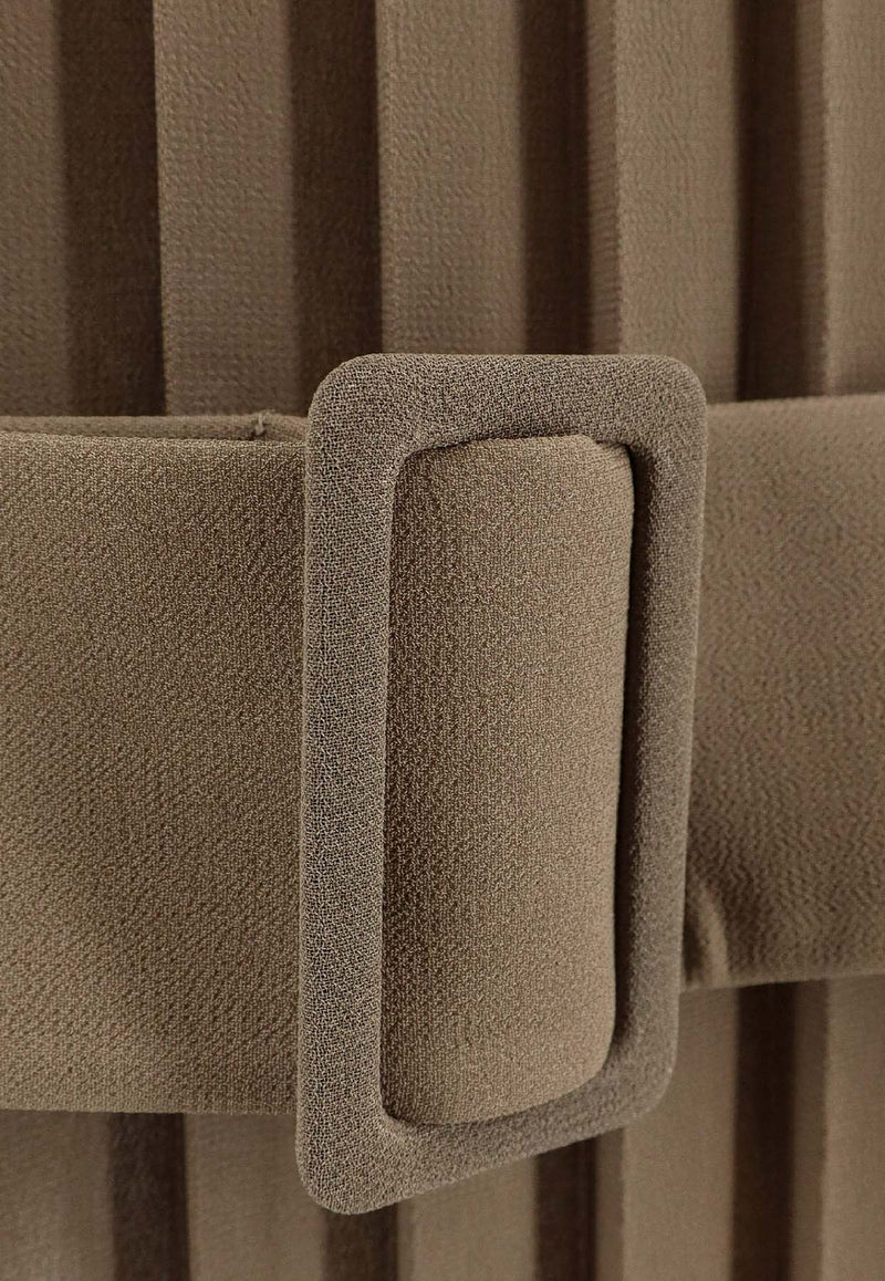 MM6 Maison Margiela Pleated Mini Dress Beige S62DD0046M35468805_Beige_30005235